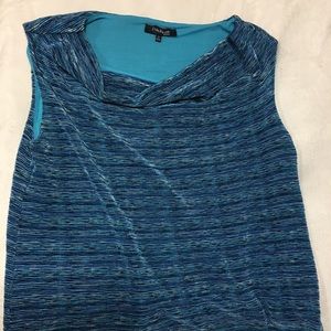 evan picone 2x sleeveless blouse